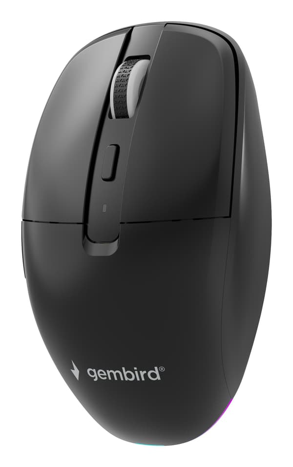Gembird MUSW2-6B-01, Molempikätinen, Optinen, RF Wireless + Bluetooth, 1600 DPI, Musta