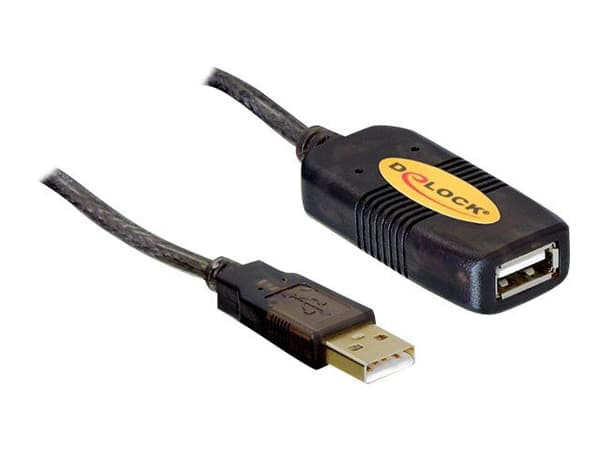 Delock - USB forlængerkabel - USB (han) til USB (hun) - 10 m