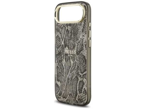 Guess magSafe-skal med pythonmönster för iPhone Air - svart