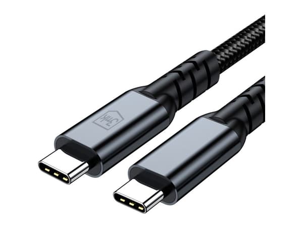 3MK USB-C - USB-C 1 m USB-kaapeli Musta (5903108682008)