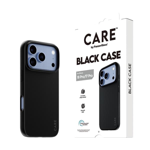 CARE by PanzerGlass TPU Case Black iPhone 18 Pro | 17 Pro
