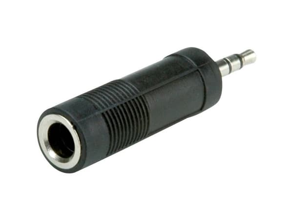 ROLINE 11.09.4443, 3.5mm, 6.35mm, Sort