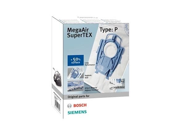 Bosch BBZ41FP MegaAir SuperTEX Typ: P Dammsugarpåsar - 4-pack