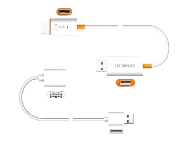 j5create JVAW56 - Trådlöst ljud-/videoadapter - vit