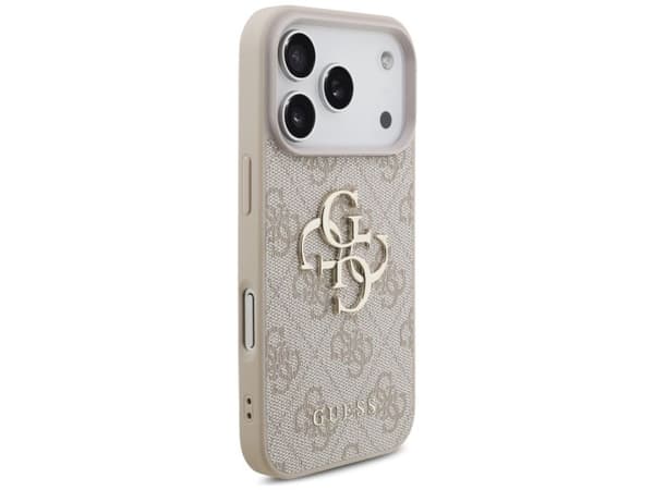 Guess 4G Big Logo-deksel til iPhone 17 Pro - rosa