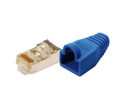 LogiLink MP0014, RJ-45, Blå, Guld, 100 styck