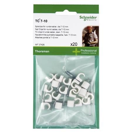 Schneider Electric Thorsman TC 7-10 spikankare vit 20 st