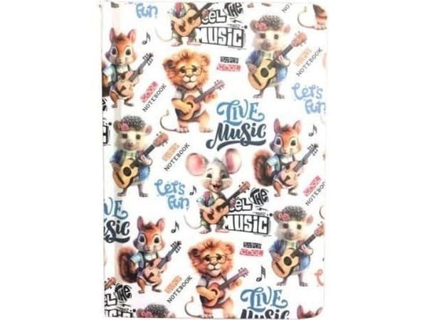 Notebook A6/64K glatt Dyremusikk FRISK |