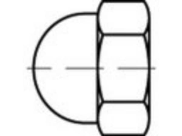 TOOLCRAFT dekorationshattar 12 mm Plastic TO-5455377 - 100 st