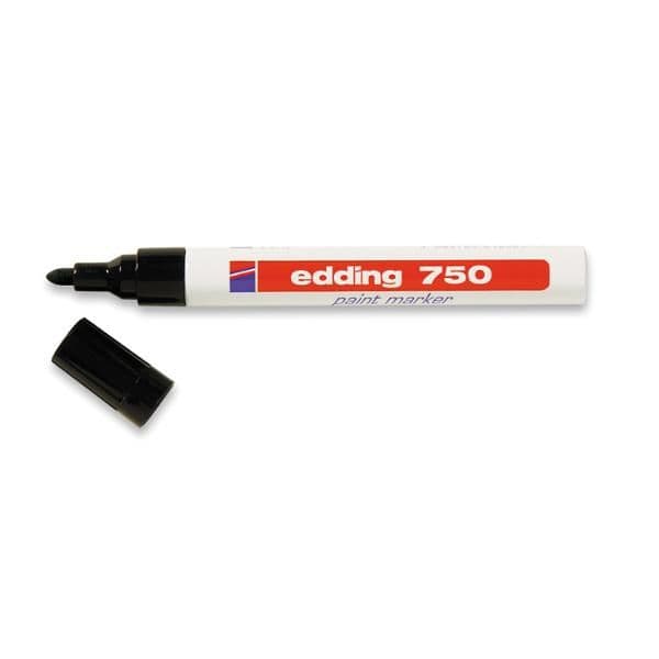 Färgpenna Edding® 750 svart - (10 st./förpackning)