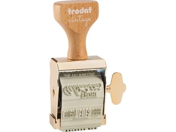 Trodat 158077, Rektangulær, Gull, Tre, 150 mm, 450 mm