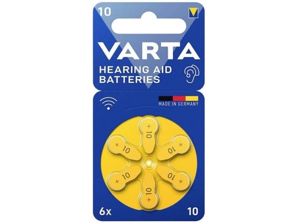 Blow 10 VARTA hörapparatsbatterier, 6 st.