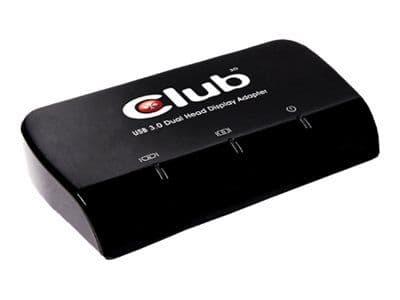 Club 3D SenseVision USB3.0 to DVI-I & HDMI Graphics - Extern videoadapter - USB 3.0 - DVI, HDMI