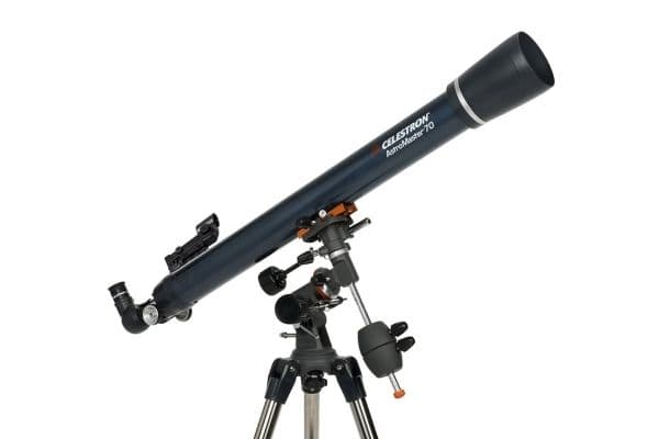 Celestron Astromaster 70EQ, Svart, Stål, Starry Night Basic Edition, SkyPortal App, 914 mm