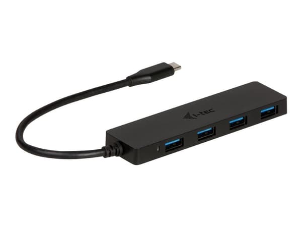 i-Tec USB-C Slim Passive Hub - Hub - 4 x SuperSpeed USB 3.0 - stasjonær