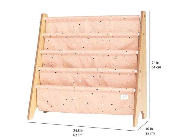 3 Sprouts Bogreol, Terrazzo/Ler