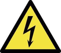 Varningsskylt varning för elektrisk spänning (1 st)