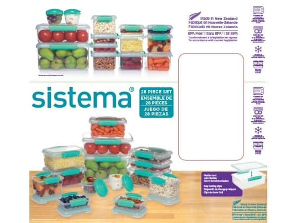 Sistema 28 Piece Pack Teal Klip It