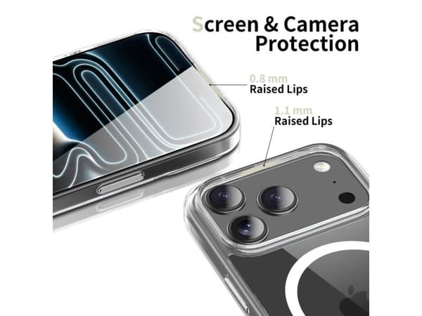 Tech-Protect Flexair Hybrid CC MagSafe-etui til iPhone 17 Pro - klar