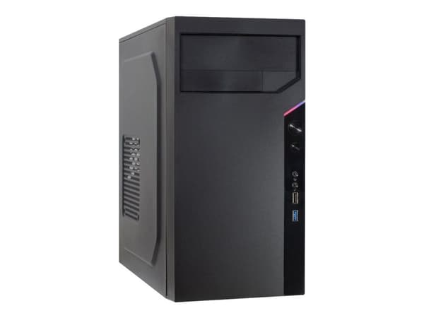 Inter-Tech IT-6505 Reto - Microtower - micro ATX - ingen strömförsörjning (ATX) - USB/ljud