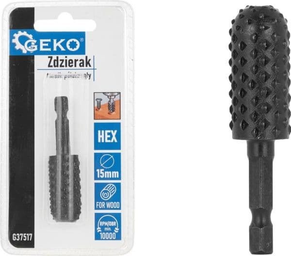 Geko halvrund slipskiva 15mm HEX GEKO