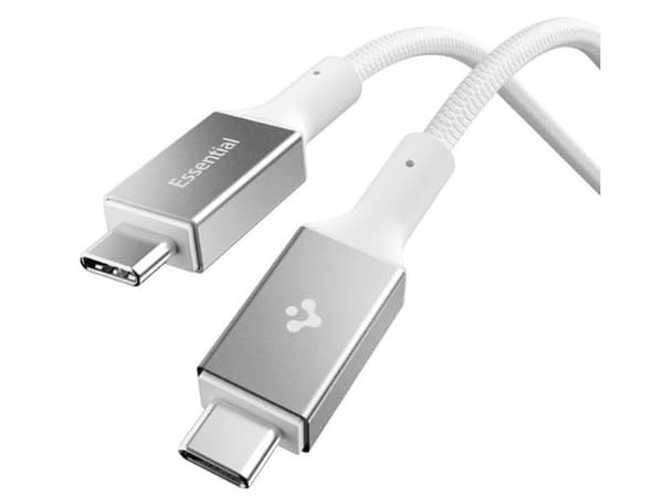 Spigen Essential EB10015CC, 1,5 m, USB C, USB C, USB 3.2 Gen 1 (3.1 Gen 1), 5 Gbit/s, Hvit