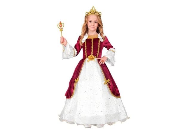 Vingrød prinsessekjole kostyme