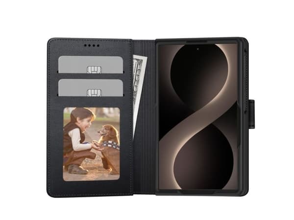 Tech-Protect Wallet Case for Samsung Galaxy Z Fold 8 - Black