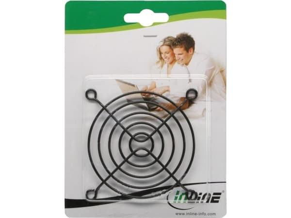 InLine 33376X, Aluminium, Sort, 6 cm, 60 mm, 60 mm, 2 mm
