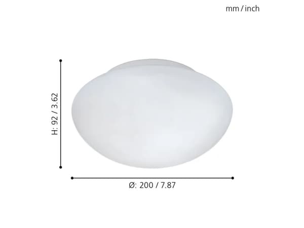 EGLO ELLA LOFT Ø200 GLAS