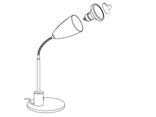 EGLO FOX bordslampa antracit