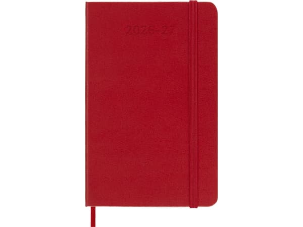 Classic Hard 18M 26/27 Week Note Pocket Rød