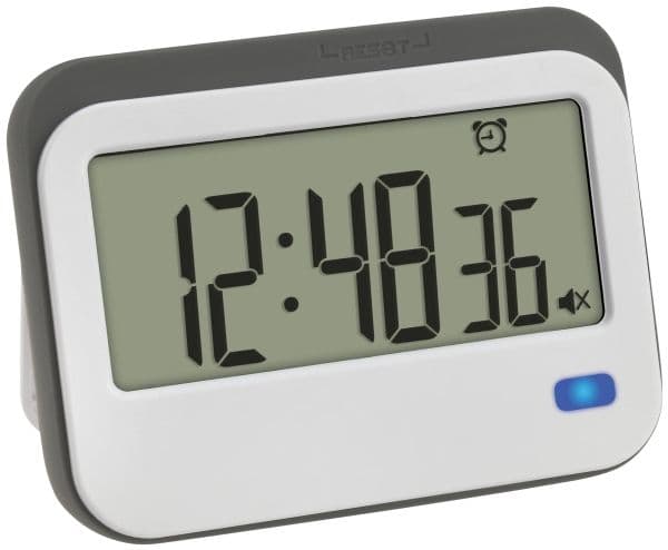 TFA Dostmann Digital Timer med stoppur och väckarklocka Timer Vit, Grå digital (38.2052.02)