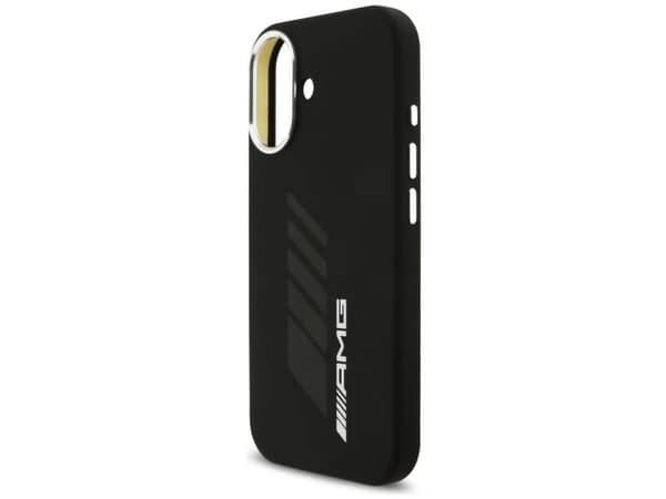 AMG silikone oversize rhombs MagSafe-skydd till iPhone 17 - sort
