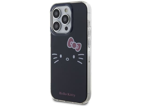 Sourcing Hello Kitty HKHCP14LHKHLK iPhone 14 Pro 6,1" sortere/sortere hardcase IML Kitty Face