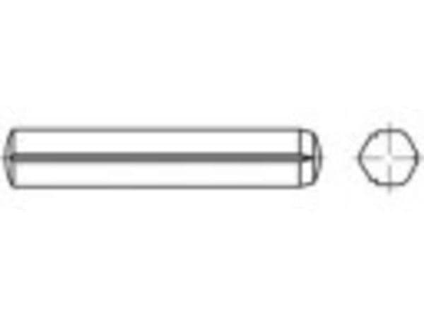 TOOLCRAFT sylindernaul 3 mm rustfritt stål A1, 100 stk