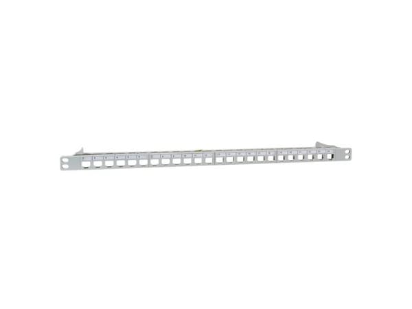 LogiLink NK4039, RJ-45, Nickel, Cat6a, Grå, Rackmontering, 0.5U