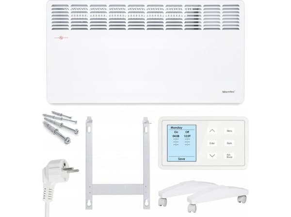 Warmtec konvektorelement EWE+1500W vit Warmtec WiFi