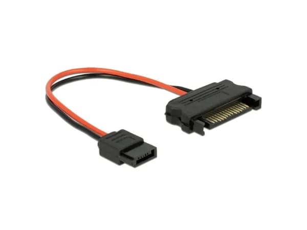Delock - Strømkabel - SATA strøm (han) til Slimline SATA strøm (hun) - 10 cm
