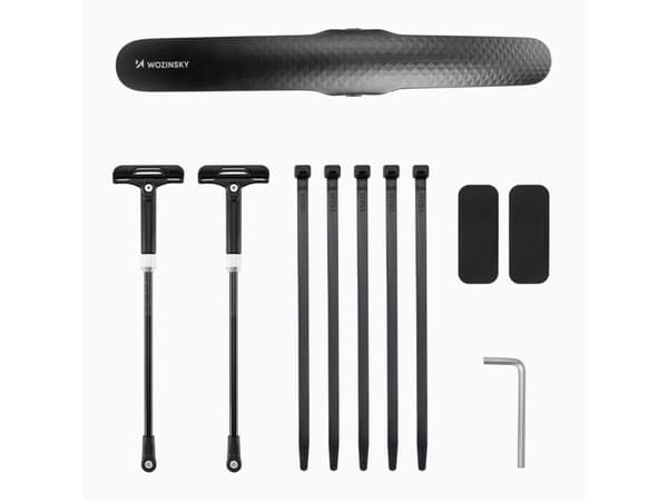 Wozinsky WBR-01 universal adjustable bicycle fender - black