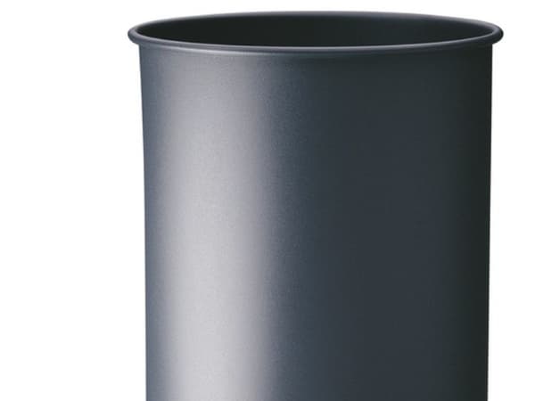 DURABLE - Avfallskurv - rund - 15 L - stål - sølv