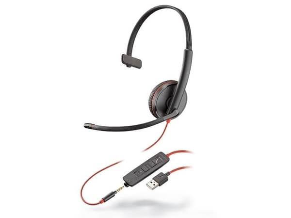 Poly Blackwire C3220 USB-C - 3200 Series - hodesett - on-ear - kablet - USB-C - lydisolerende