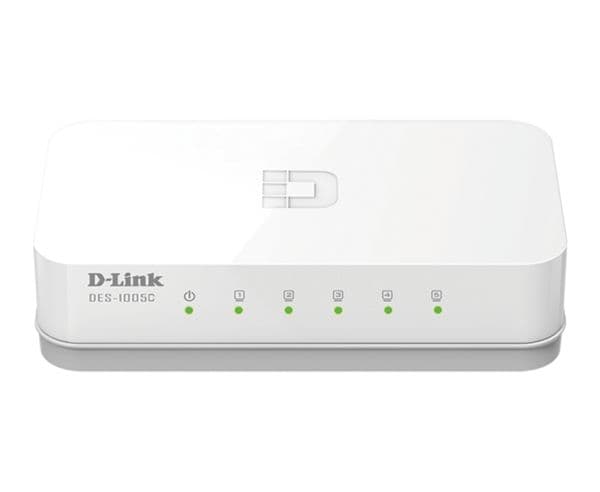 D-Link DES 1005C - Switch - ohanterad - 5 x 10/100 - skrivbordsmodell