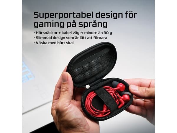 HyperX Cloud Earbuds III Black, 21,2 g, Svart