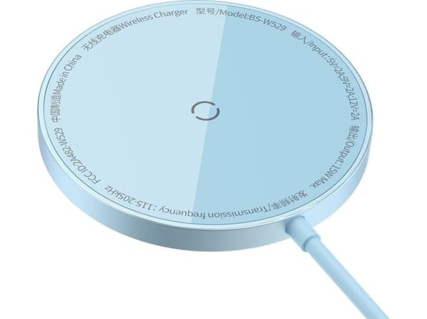 Baseus lader Trådløs lader MagSafe Baseus Simple Mini3 Qi 15W blå
