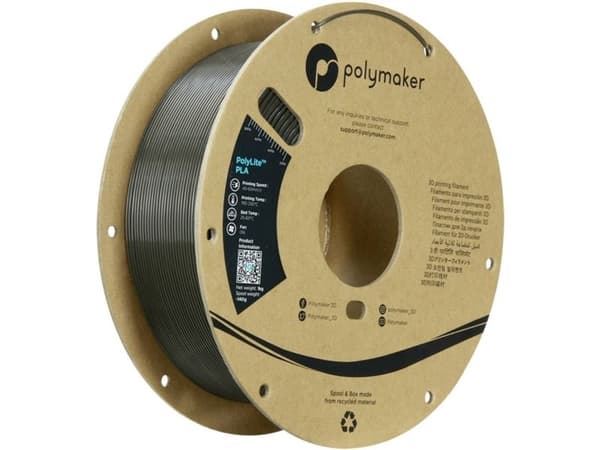 Polymaker PolyLite PLA 1 kg, 1.75 mm – mörkgrå/grön