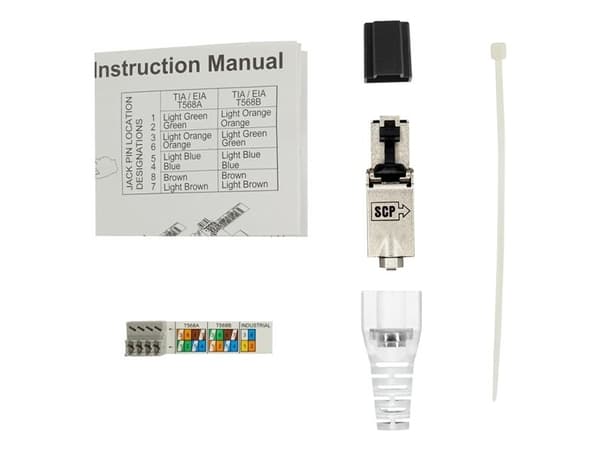 SCP  10G RJ 45 FEILD PLUG FULLSHIELD