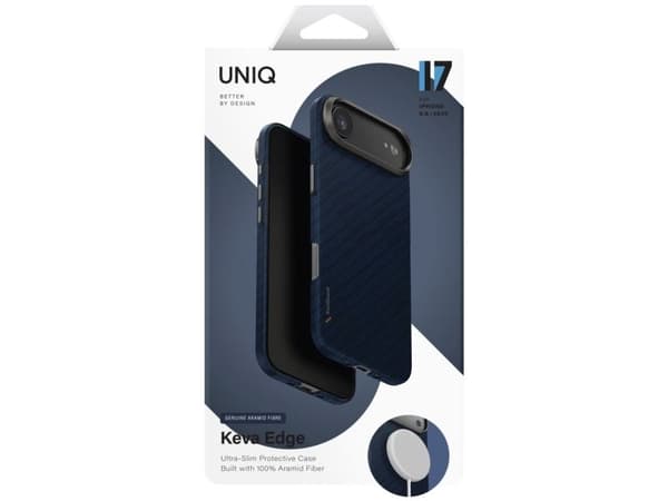 Uniq Keva EDGE Magclick ladeetui til iPhone Air - blå