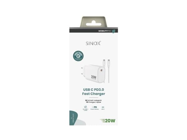 Sinox SXP6920, inomhus, AC, 2 m, Vit