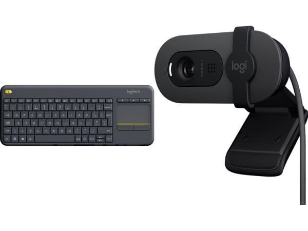 Logitech Keyboard K400 Plus (920-007145) + Brio 100 (960-001585)